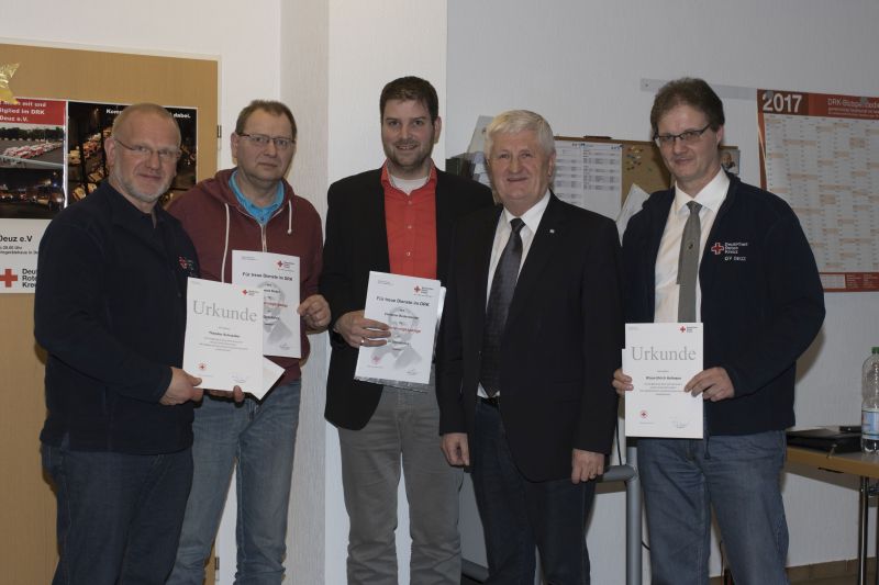 v.l.: Theodor Schneider, Thomas Siebel, Christian Büdenbender, Friedrich Wenzelmann, Klaus-Ulrich Hofmann