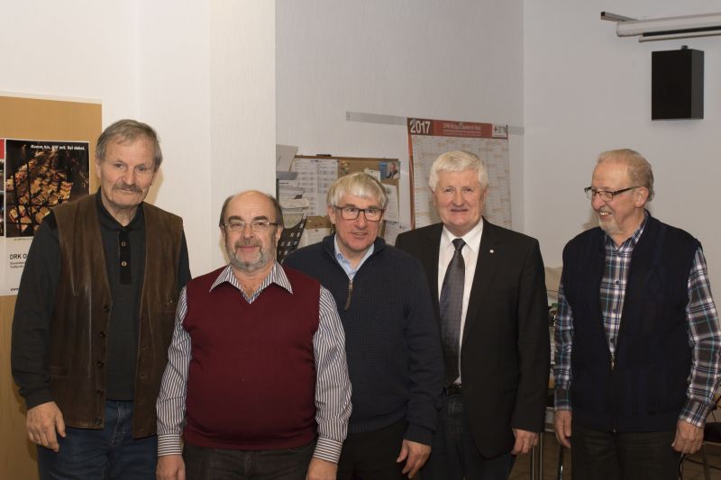v.l.: Berthold Siebel, Bernd Günther, Anton Vitt, Friedrich Wenzelmann, Manfred Wied