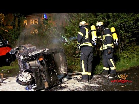 Brandstiftung! Lastendreirad wurde Raub der Flammen (Siegen/NRW)