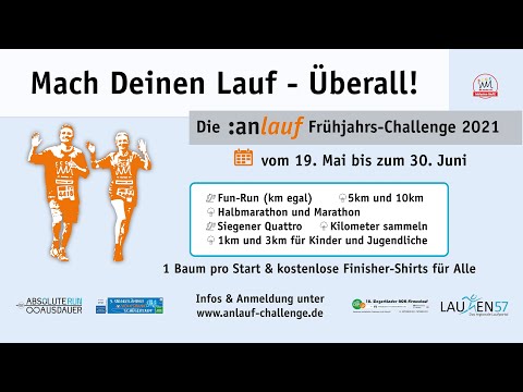 :anlauf Frühjahrs-Challenge | DU LÄUFST - WIR PFLANZEN EINEN BAUM