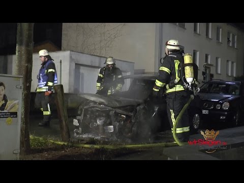 Stadt in Angst - Wieder wurden zwei Autos angezündet (Siegen/NRW)