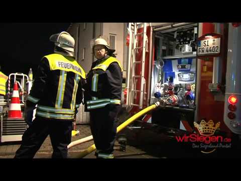 Dachstuhlbrand in Siegen - Geisweid