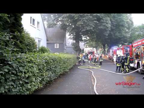 Feuerwehreinsatz in Weidenauer Formerstraße