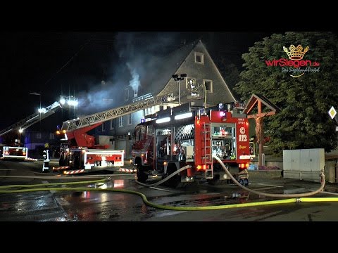 Nächtlicher Wohnhausbrand in Meggen - Gebäude unbewohnbar