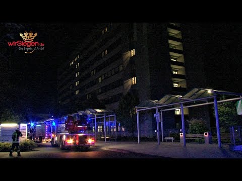 Großeinsatz der Feuerwehr am Siegener Jung-Stilling Krankenhaus