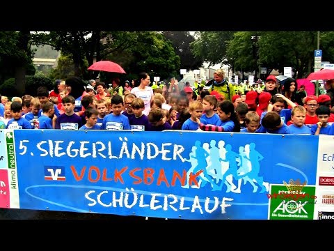 Über 2.000 Grundschüler nahmen am 5. Siegerländer Volksbank-Schülerlauf teil (Siegen/NRW)