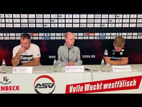 Pressekonferenz 6. Spieltag: ASV Hamm-Westfalen und TuS Ferndorf