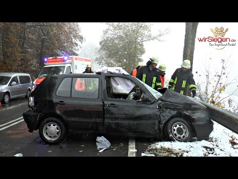 Pkw in Gegenverkehr geraten! Beifahrerin schwer verletzt