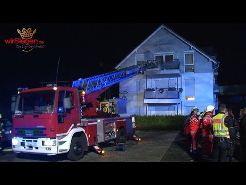 Brand in Erdgeschosswohnung fordert 50.000 Euro Sachschaden (Wilnsdorf/NRW)