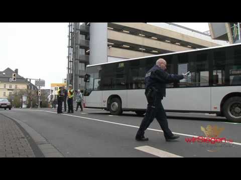 Busunfall in der Siegener Innenstadt