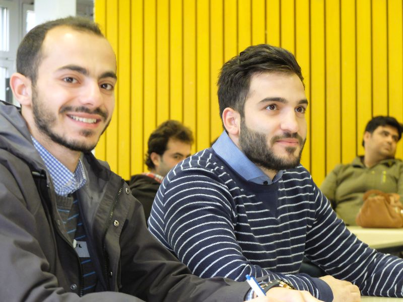 Die meisten Teilnehmer der Erstsemester-Einführung für Geflüchtete kommen aus Syrien, Gefolgt von Afghanistan und dem Iran.