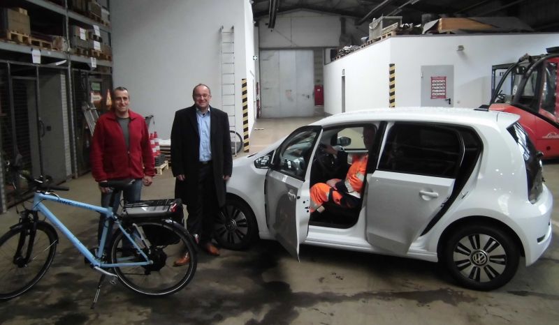 Erstes E-Auto im städtischen Baubetriebshof. (Foto: Stadt Hilchenbach)