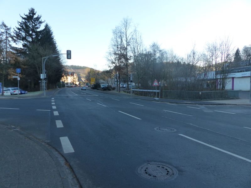 Verkehrssituation in der Hilchenbacher Stadtmitte. Foto: Stadt Hilchenbach