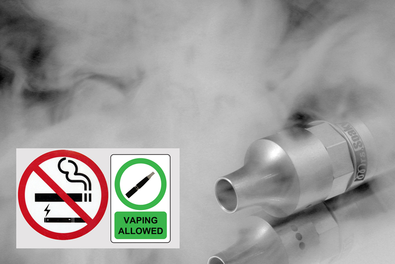 Viele Einrichtungen haben ihre Rauchverbote inzwischen auch auf die „Steamer“ ausgedehnt. Doch andernorts sind sie ausdrücklich willkommen. (Foto: Pixabay)