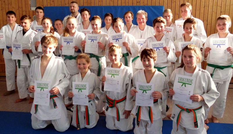 Alle erfolgreichen Teilnehmer. Foto: Judofreunde Siegen-Lindenberg
