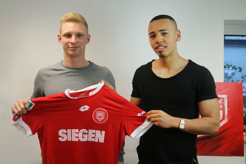 Neu bei den Sportfreunden: Cliff Uyimwen (rechts) und Alexander Mißbach. (Foto: Sportfreunde Siegen)