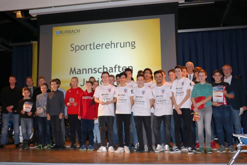 Die erfolgreichsten Juniorenmannschaften wurden jetzt bei der Sportlerehrung der Gemeinde Burbach und des Gemeindesportverbandes Burbach ausgezeichnet.